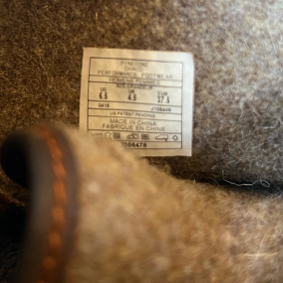 Chaco Women's Barbary Pinecone Leather Wool Hiking Boots Size 6.5‎ - Picture 9 of 13